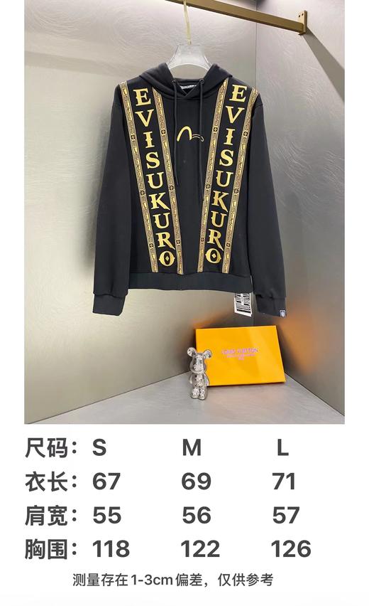 F011220高克重纯棉2025年冬新品烫金印花连帽套头卫衣 商品图9