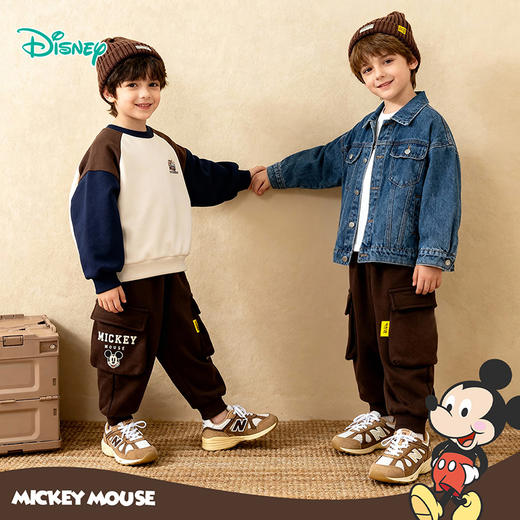 迪士尼男童加绒长裤XD4DK033 商品图3