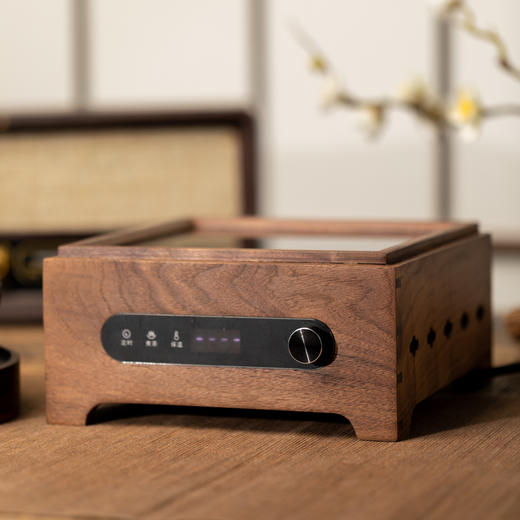 实木电陶炉煮茶搭配提梁烧水壶一套煮茶炉陶壶可定时保温 商品图2