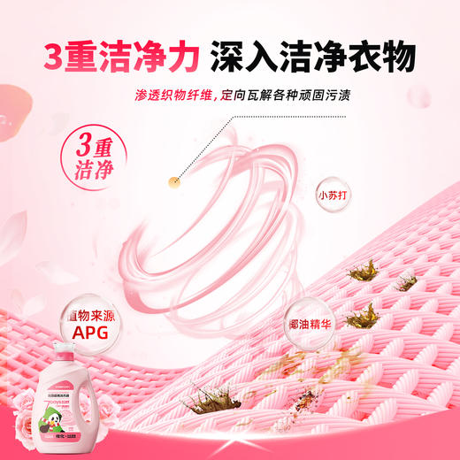 【联名款】传化x自在熊猫传化花园香氛洗衣液2kg 商品图3