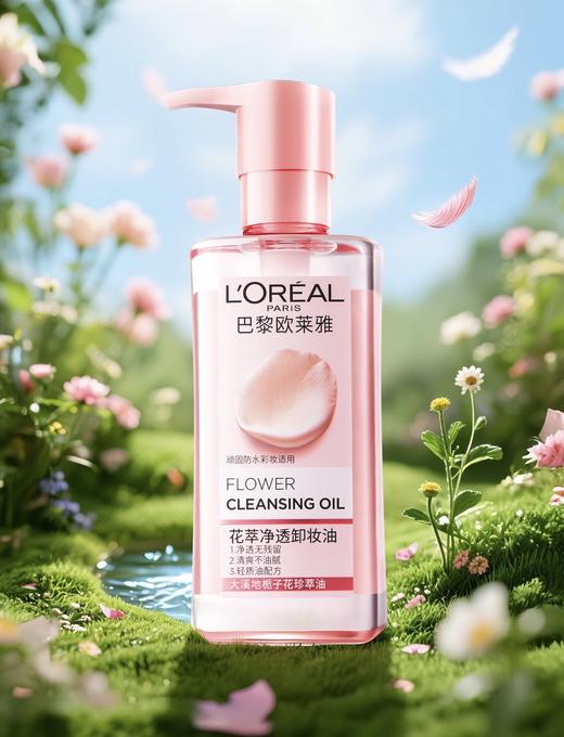 [透小蜜心选]【活动价 ¥ 49.9/瓶 ¥79.9/2瓶】欧莱雅花萃净透卸妆油250ml 商品图0
