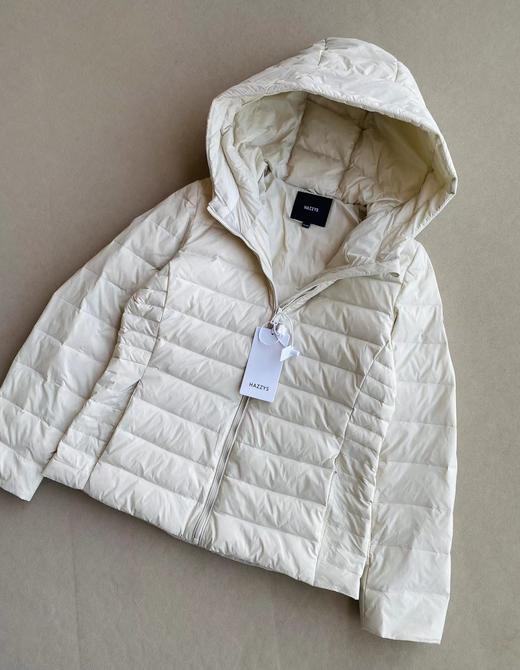 F011238秋冬甄选连帽轻薄排骨羽绒服女通勤休闲保暖外套 商品图5