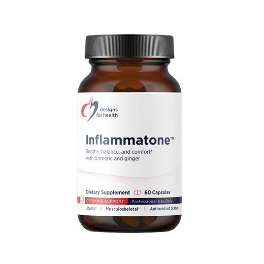 【效期至26年12月】姜黄素混合蛋白酶胶囊 Designs for health Inflammatone™ 60粒/瓶 商品图1