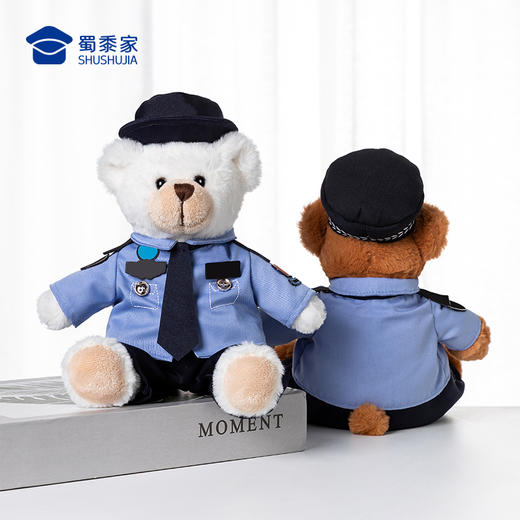【边检/移民局小熊（可定制）】儿童毛绒公仔玩具创意毛绒小熊玩偶布娃娃送礼礼品礼物 商品图6
