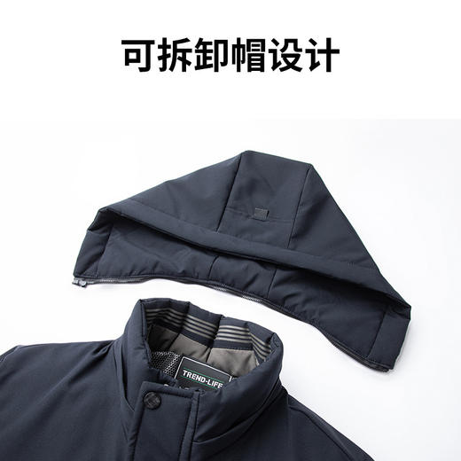 【冬季中年男士棉服】中长款保暖加厚爸爸冬装休闲外套棉衣 商品图1