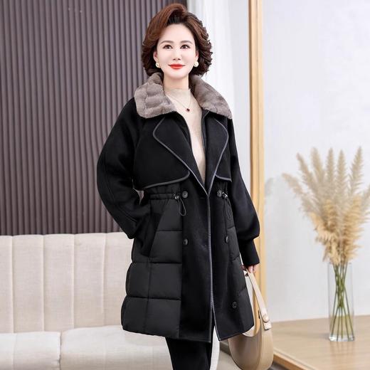 雀说冬季新款羽绒棉服女中长加厚棉衣时尚百搭棉袄外套ALW 商品图3