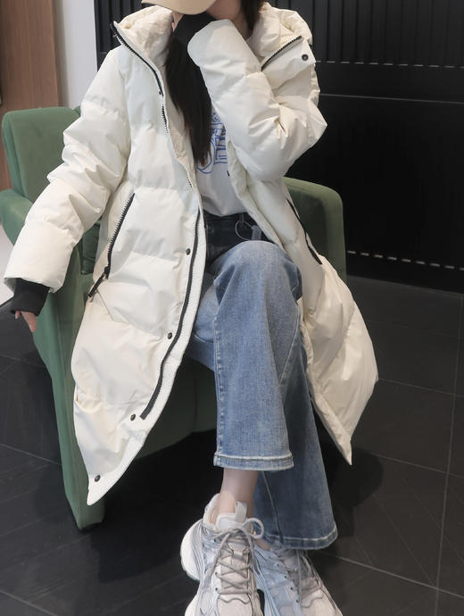 中戏系品牌正品三防中长款90绒羽绒服 商品图9