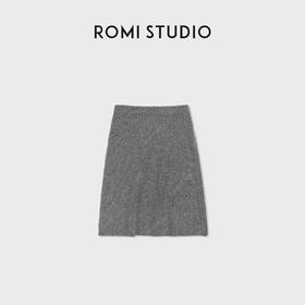 ROMI STUDIO“自然修饰”优质纯羊毛软糯收腰毛织半身裙RWDSXT1758
