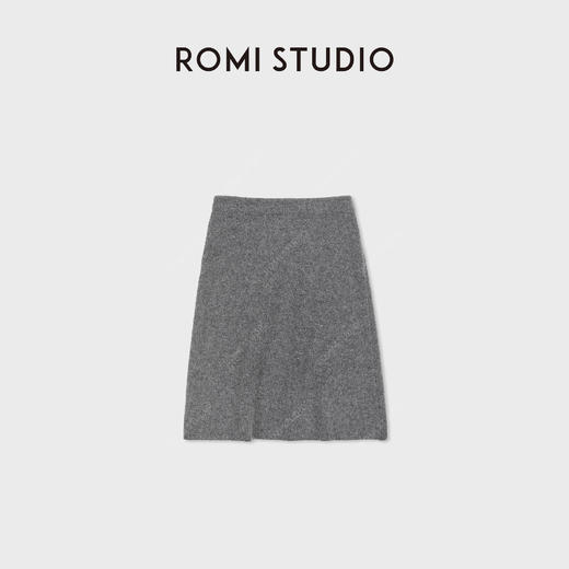 ROMI STUDIO“自然修饰”优质纯羊毛软糯收腰毛织半身裙RWDSXT1758 商品图0