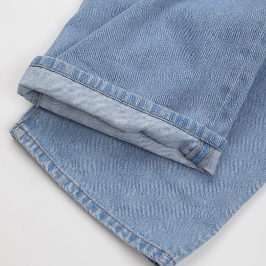 ROMI STUDIO“蓝标系列”复古水洗做旧皮牌浅蓝牛仔裤 RWDSXY1706 商品图2