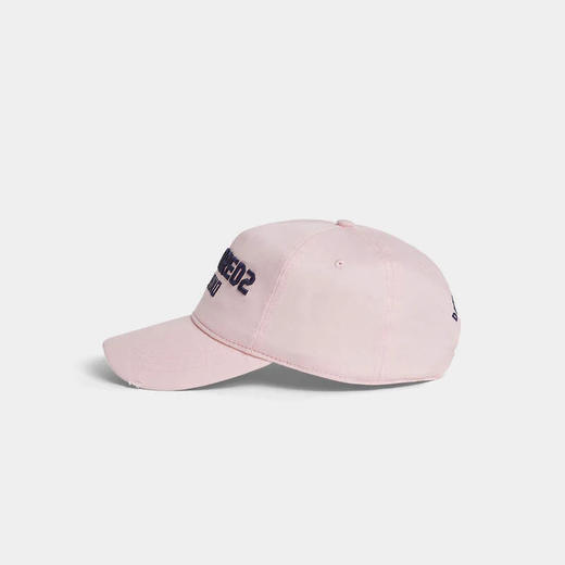 DSQUARED2 女士字母徽标刺绣棉质棒球帽 粉色 BCW0932 05C00001 M4176 商品图2