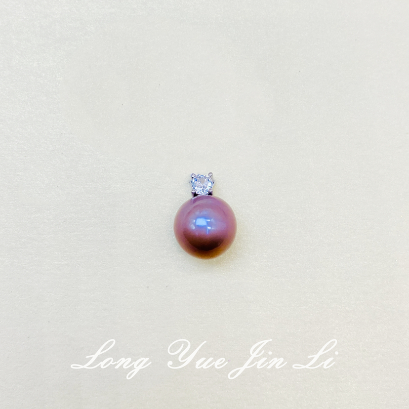 S925珍珠吊坠（淡水）；11-12mm