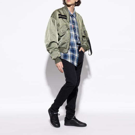 DSQUARED2 男士 Boxer系列 枫叶徽标印花休闲运动鞋 黑色 SNM0364 43908441 M4132 商品图5