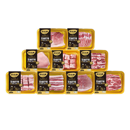中粮家佳康 亚麻籽猪肉锦绣前程礼包3800g【实物/礼券】 商品图0