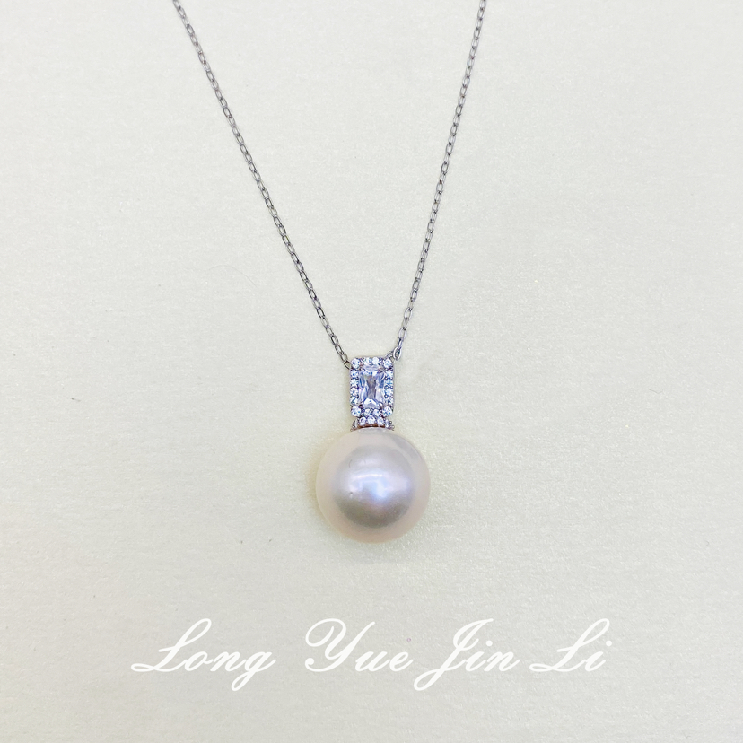 S925珍珠吊坠（淡水）；13-14mm