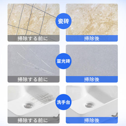 【除污去垢深层清洁❗️无需水洗摩擦去污】大理石台面渗色清洁剂去污抛光洗厨房瓷砖岩板石英石材专用清洁粉。jc 商品图3