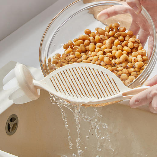 摩登主妇淘米洗米沥水神器食品级过滤挡板淘米勺洗米筛滤网过滤器 商品图2
