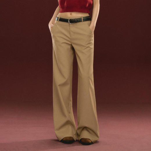 Ariseism 美式复古高级感阔腿休闲裤女冬季新款长裤子 商品图1