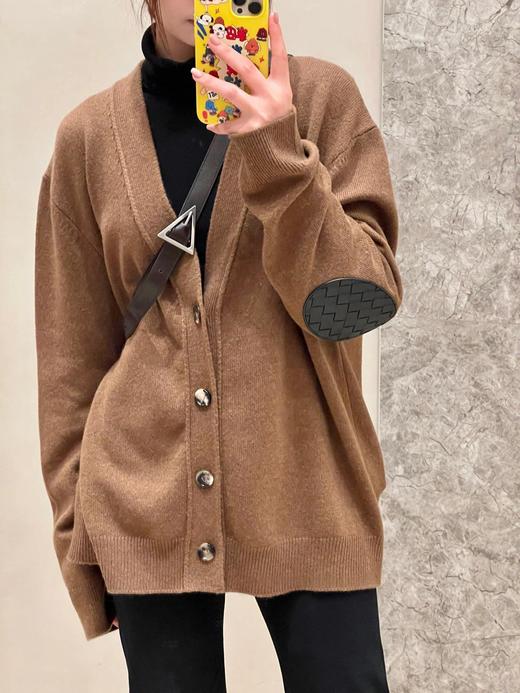 中性款宽松羊绒纱针织开衫毛衣zo005 商品图3