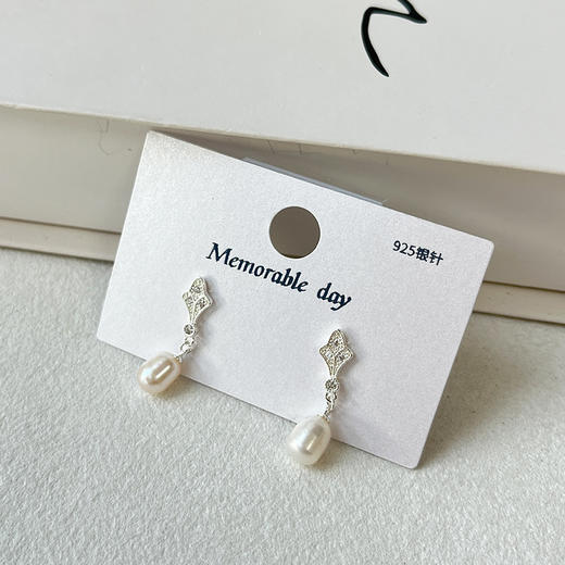 新中式复古高级感银针耳环-纪念日百货门店同款168197783 商品图3