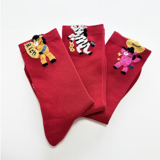 壁虎瑜伽【2601WZ495】一马当先喜庆大红袜【5天发货】 商品图6