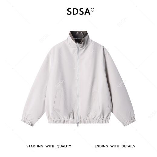 263008SDSA男士秋冬新款痞帅男装潮牌撞色拉链立领夹克外套休闲时尚百搭 商品图1
