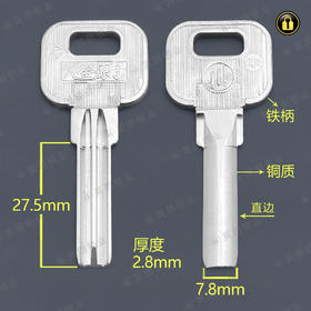 〖2211〗合金柄大金点(直边)