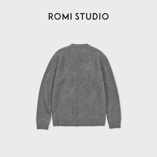 ROMI STUDIO“长期主义”100细腻绵羊毛弹力罗纹套头毛衣RWCWST7193 商品图1