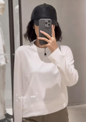 112-6 渠道货 大爆款 小禾 极简款 基础圆领长袖T恤 万能打底