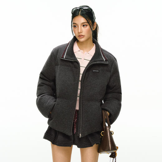 Ariseism 美式复古ARM标羽绒服外套短裙套装女冬季新款两件套 商品图0