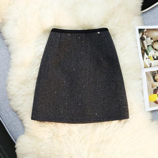 落入银河毛呢亮片裙｜把星河穿身上，贵气时髦，人群中的发光体！【下单7天内发货】 商品图7