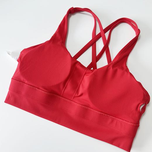 壁虎瑜伽【2601TZ489】中国红高弹美背套装【5天发货】（可拆卸胸垫） 商品图5