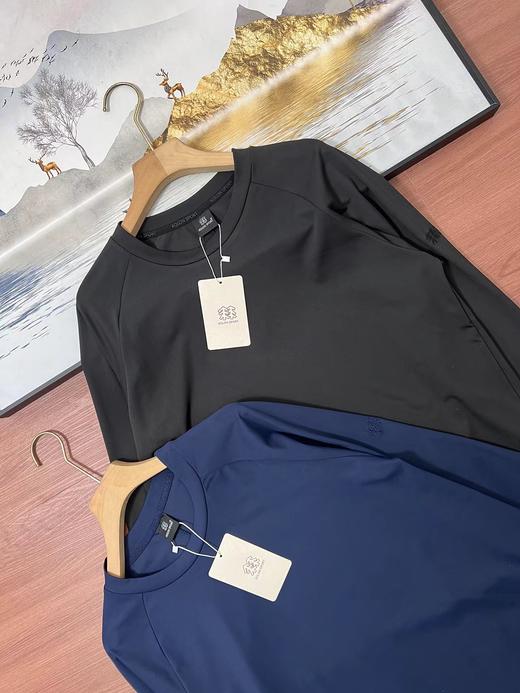 F011264户外休闲衣男士长袖一体织T恤打底衫 商品图1