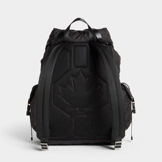 DSQUARED2 男士 Heritage 系列 字母徽标贴片双肩包 黑色 BPM0122 11702380 2124 商品图1