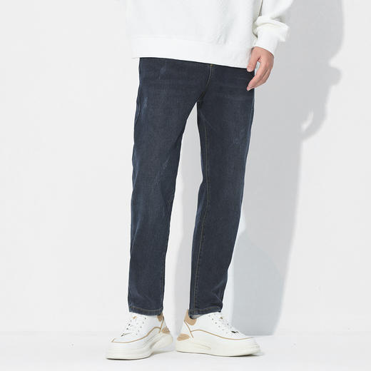 gxgjeans 男装男士牛仔裤2025春季新款时尚简约百搭直筒裤通勤休闲长裤男K&C 商品图2