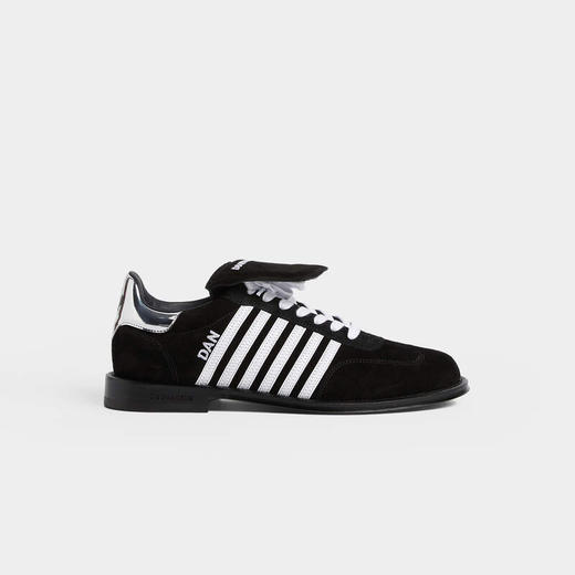 DSQUARED2 男士 Boxer Derby系列 枫叶徽标休闲运动鞋 白色+黑色 LUM0107 01508436 M1686 商品图0