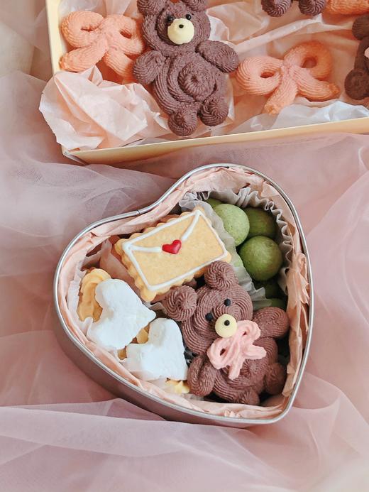 单盒包邮  爱的礼物-小熊的情书曲奇饼干礼盒   商品图3