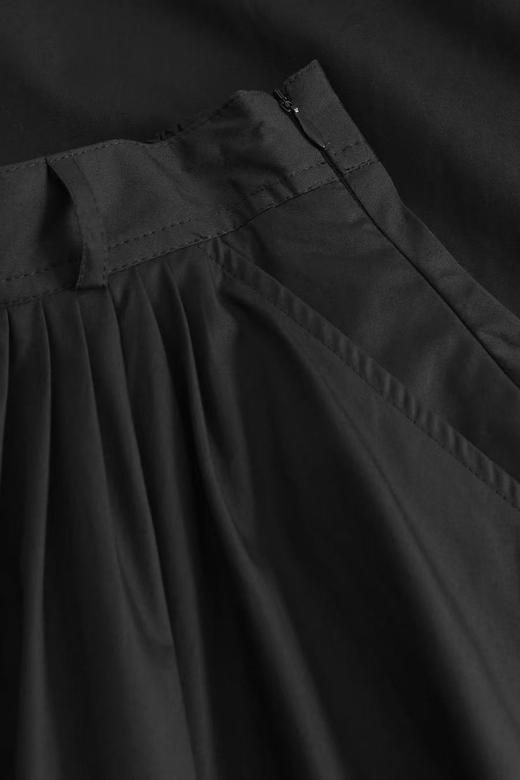 Mark Kenly Domino Tan 26PS 黑色棉府绸novo褶皱半裙 商品图7