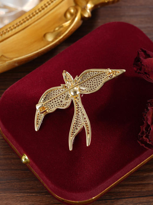 子佩集【星海遨游】珍珠惜王妃胸针【XXXZ247】6.5mm珠镀金海鸥五角星2601 商品图5