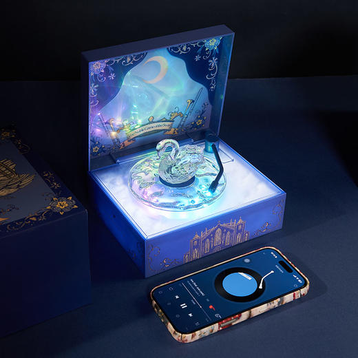大英博物馆 天鹅贵族游戏棋盘系列 光影律动 白噪音蓝牙音响-波光翎韵 商品图2