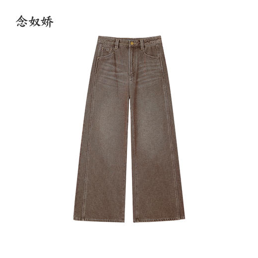 【商场同款】CNT5B58 “ 摩卡水洗牛仔 ” 拉绒内里舒适温暖 宽口裤显瘦包容 商品图5