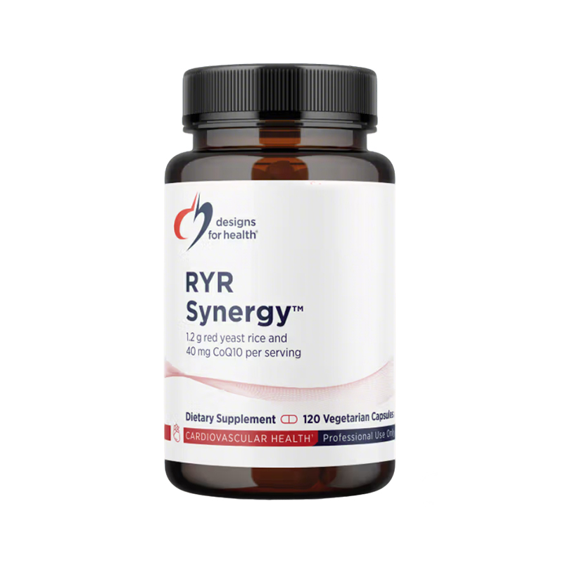 【效期至27年12月】复合红曲米辅酶meiQ10胶囊 designs for health RYR Synergy™ caps 120粒/瓶