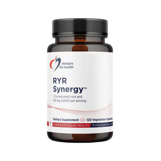 【效期至27年12月】复合红曲米辅酶meiQ10胶囊 designs for health RYR Synergy™ caps 120粒/瓶 商品图0