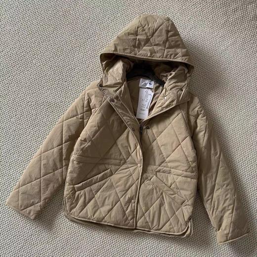 F011275女装25秋季新款菱形绗缝连帽棉服外套 商品图13
