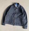 F011274五条杠大Logo宽松水洗做旧工装牛仔外套 商品缩略图11