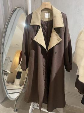 【门店同款】ENJOY冬季“游牧漫寻”摩卡慕斯加厚风衣外套 168144702