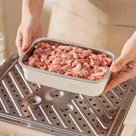 摩登主妇304不锈钢食品级保鲜盒饭盒密封盒水果便当盒冷冻分装盒 商品图3