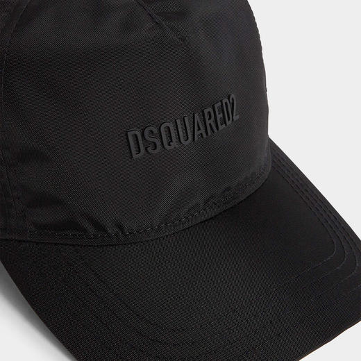 DSQUARED2 男士字母徽标棒球帽 黑色 BCM0833 16806815 2124 商品图4
