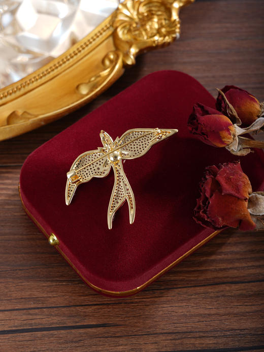 子佩集【星海遨游】珍珠惜王妃胸针【XXXZ247】6.5mm珠镀金海鸥五角星2601 商品图4