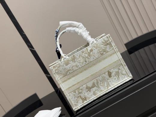 F011211新款超大容量布提花book tote女款购物袋配丝巾 商品图1